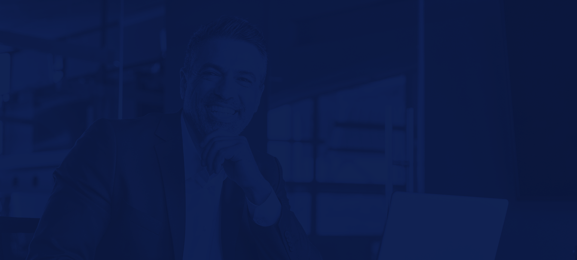 senior employer advice team member facing camera smiling